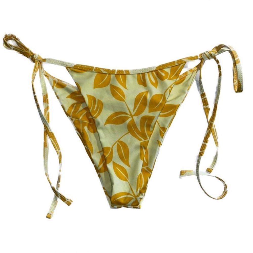 Yellow Floral Bikini Bottoms